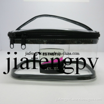 PVC Carrier Bag with Black Flap and Handle